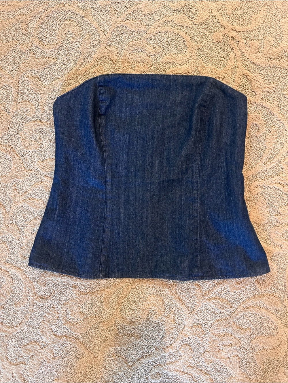 Zara Blue Denim Bustier